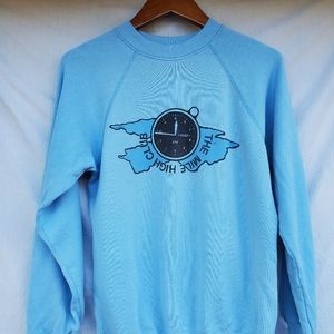 Vintage Mile High Club Skydiving Sweatshirt Small